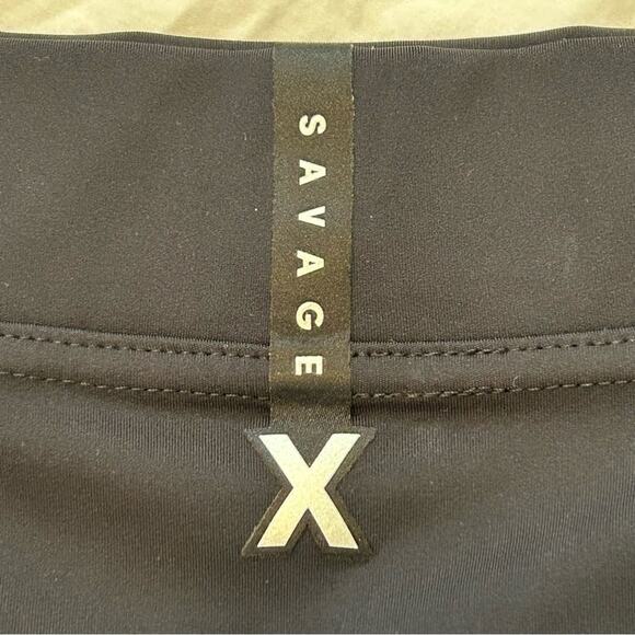 Savage X Fenty Racer X High Waist Legging Black with Flames - Picture 5 of 9